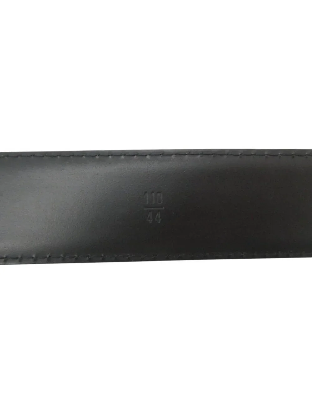 Louis Vuitton Belt Epi Ceinture Classic Noire Silver Black 110 44